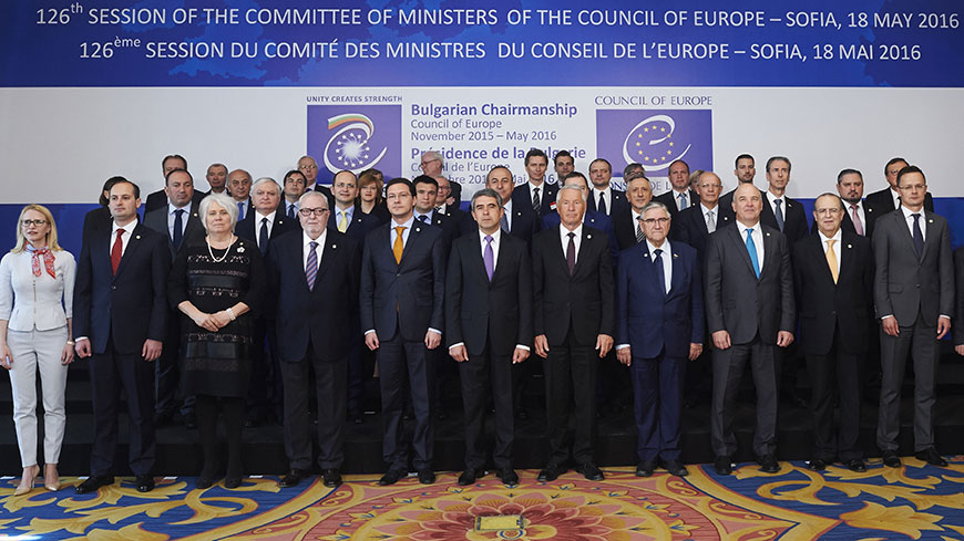 Le Comité des Ministres du Conseil de l'Europe se réunit à Sofia