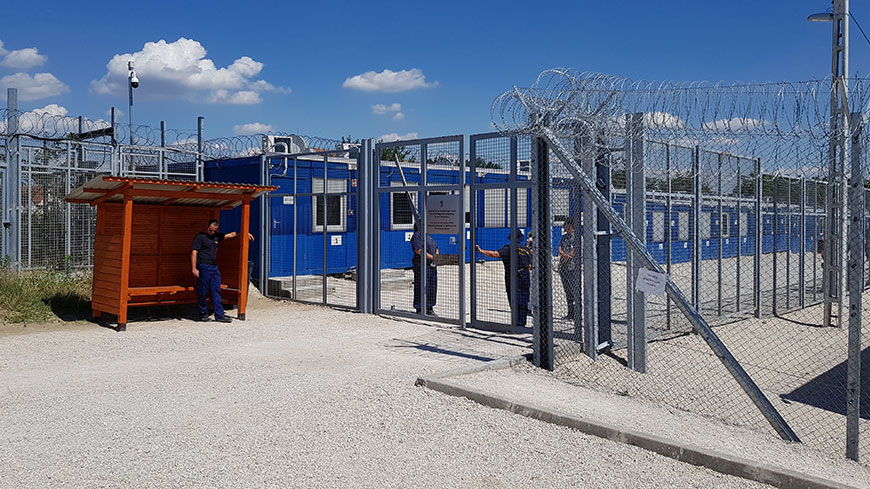 Transit zone in Hungary