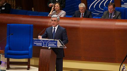 02.10.2013 - Serge Sarkissian: "l’Armenia ha compiuto progressi concreti"