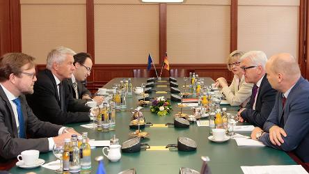 Rencontre à Berlin du Secrétaire Général Jagland avec le Ministre des Affaires étrangères Steinmeier