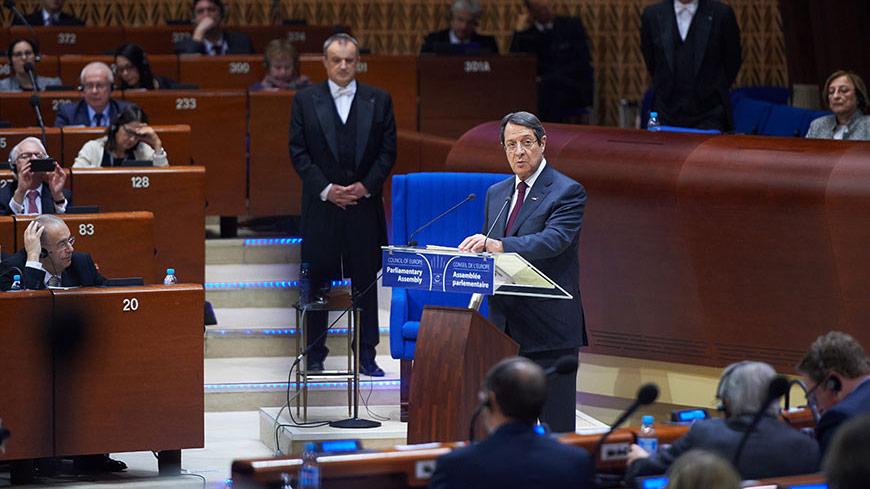 Nicos Anastasiades expresses his determination to resolve the Cyprus problem