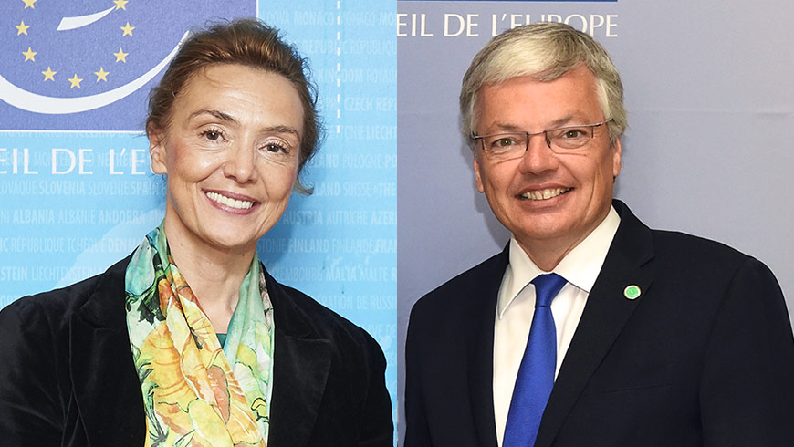 Marija Pejčinović Burić et Didier Reynders
