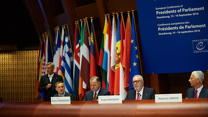 European summit of Presidents and Speakers of parliament opens in Strasbourg