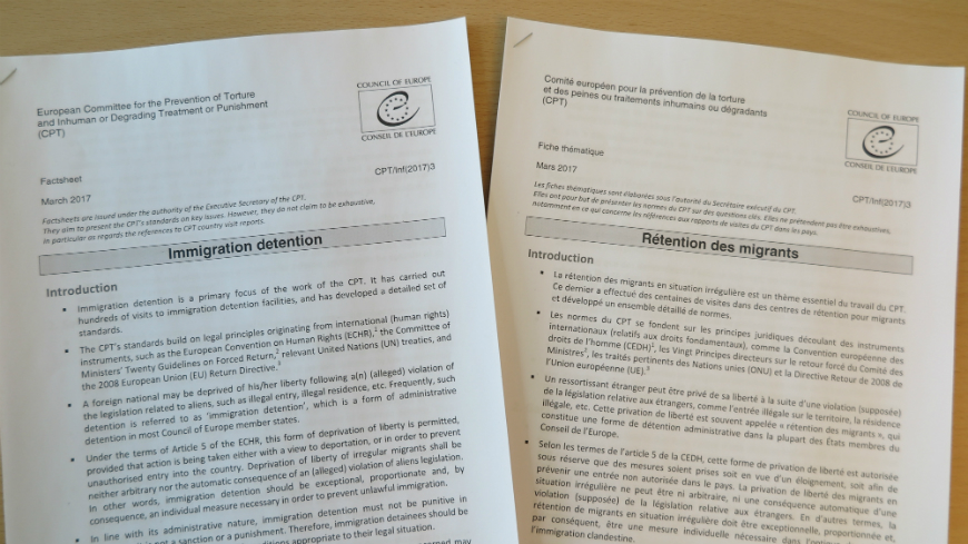 CPT publishes factsheet on immigration detention
