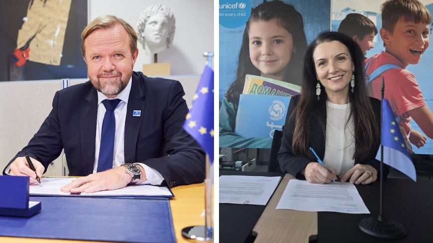 Council of Europe and UNICEF renew partnership to strengthen protection of children’s rights in Europe