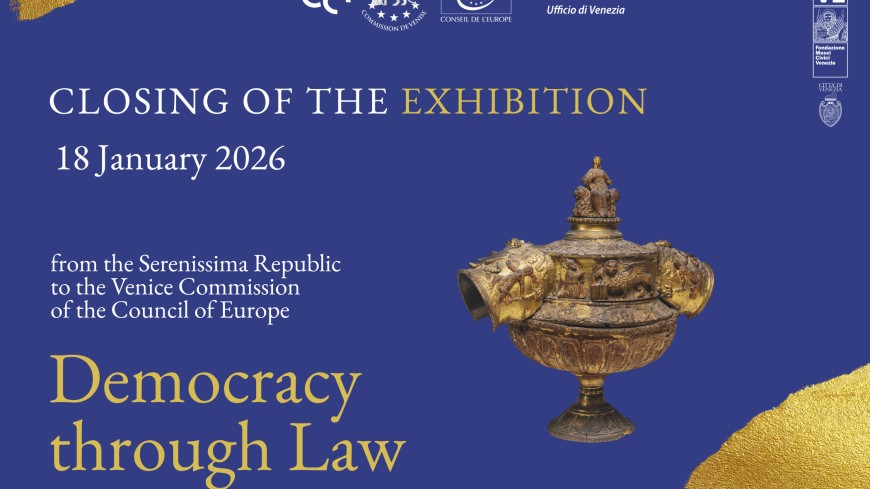 Clôture de l'exposition « La démocratie à travers le droit »
