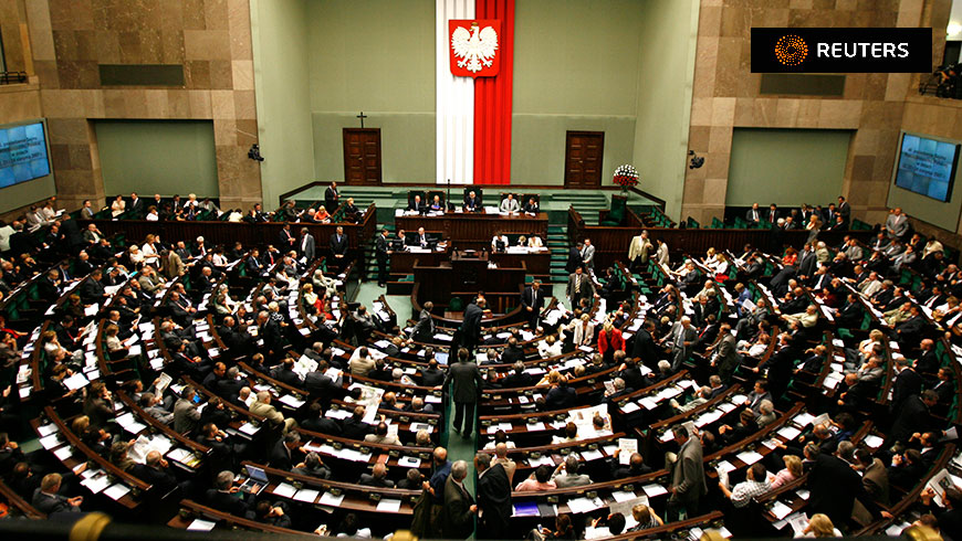 Polish Sejm. © 2016 Reuters / Peter Andrews - www.reuters.com