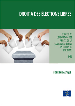 Fiche d’information du Service de l’exécution des arrêts de la Cour européenne des droits de l'homme : Droit à des élections libres (2023)
