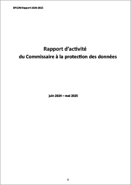 Commissaire à la protection des données - Rapport d’activité 2024/2025 (2025)