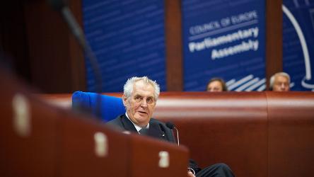 Miloš Zeman: "the endeavour of the Council of Europe towards friendship and not hatred among European nations will be successful"
