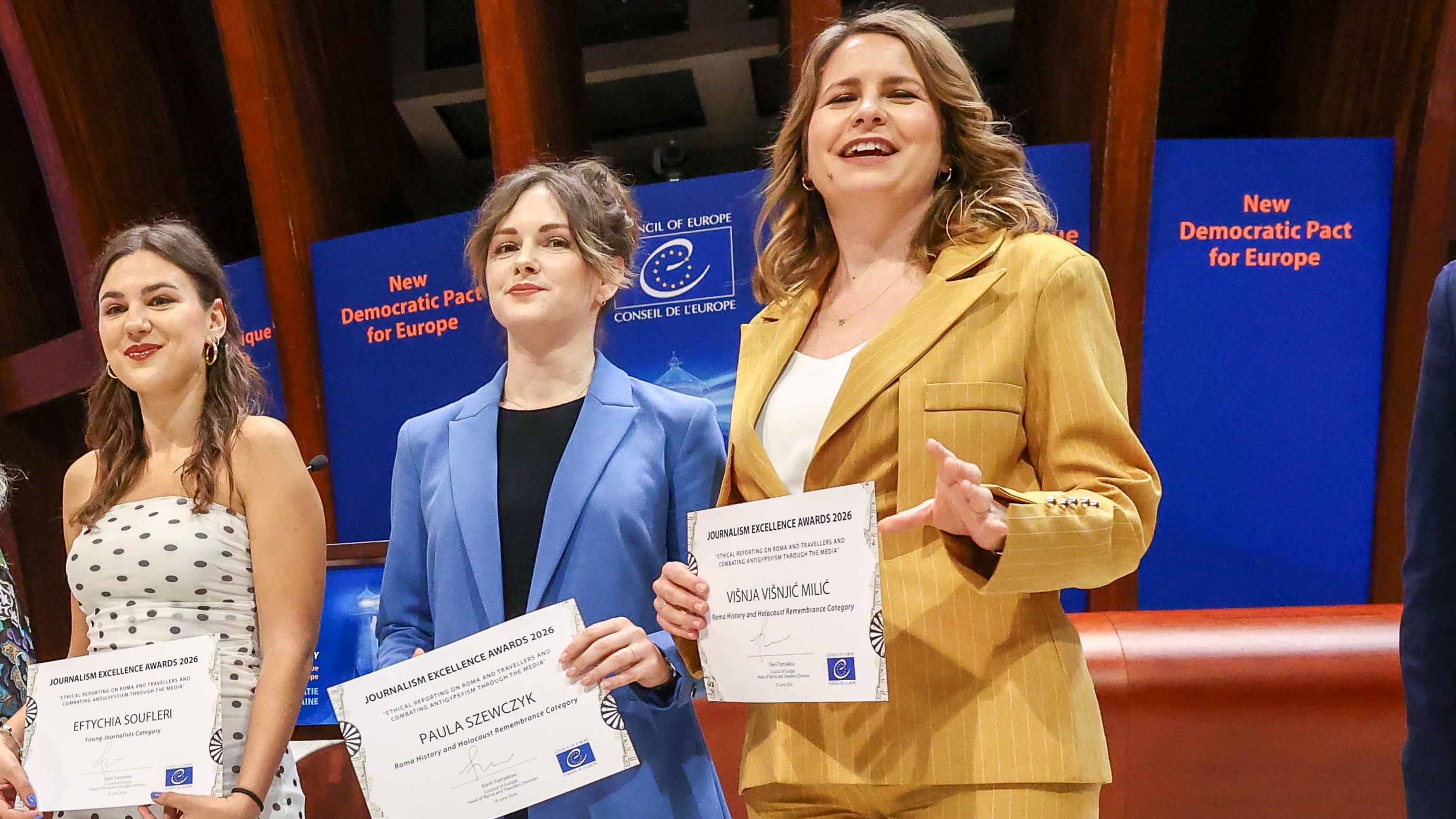 El Consejo de Europa premia la excelencia en la cobertura periodística sobre la población romaní e itinerante