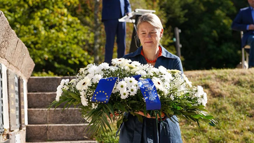 ‘Never again’ requires trust, dedication and strong democratic institutions, says Deputy Secretary General at the former Natzweiler-Struthof concentration camp