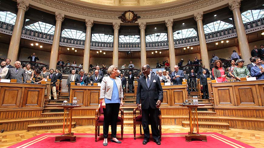 Lora Pappa et Joaquim Alberto Chissano