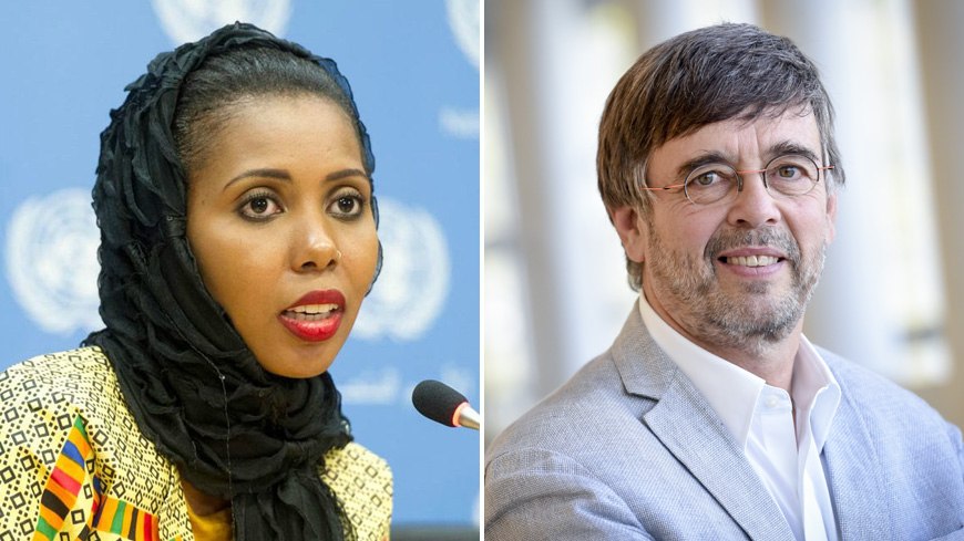 Jaha Mapenzi Dukureh and Damien Carême
