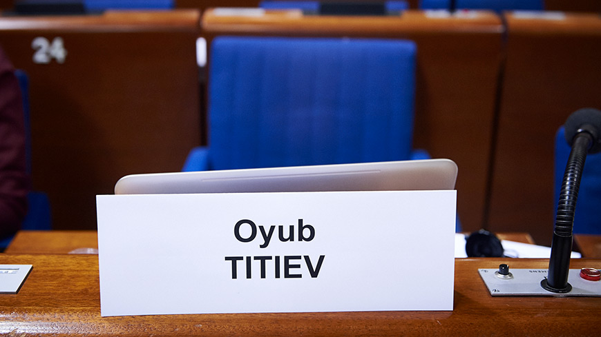 Oyub Titiev, in detention since January 2018