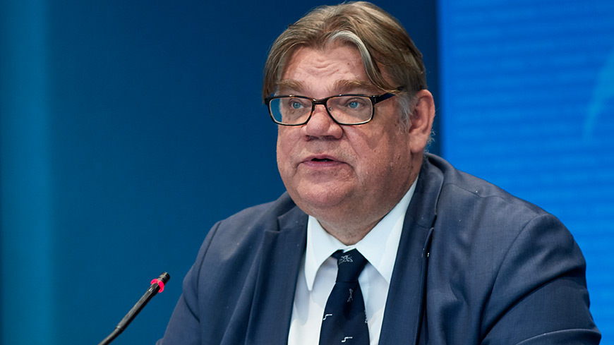 Тимо Соини, председатель Комитета министров Совета Европы и министр иностранных дел Финляндии
