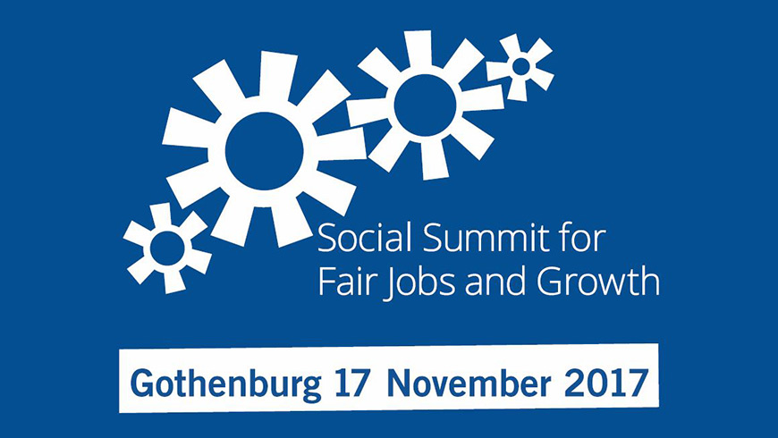 Generalsekretär Jagland nimmt am Sozialgipfel für faire Arbeitsplätze und Wachstum teil