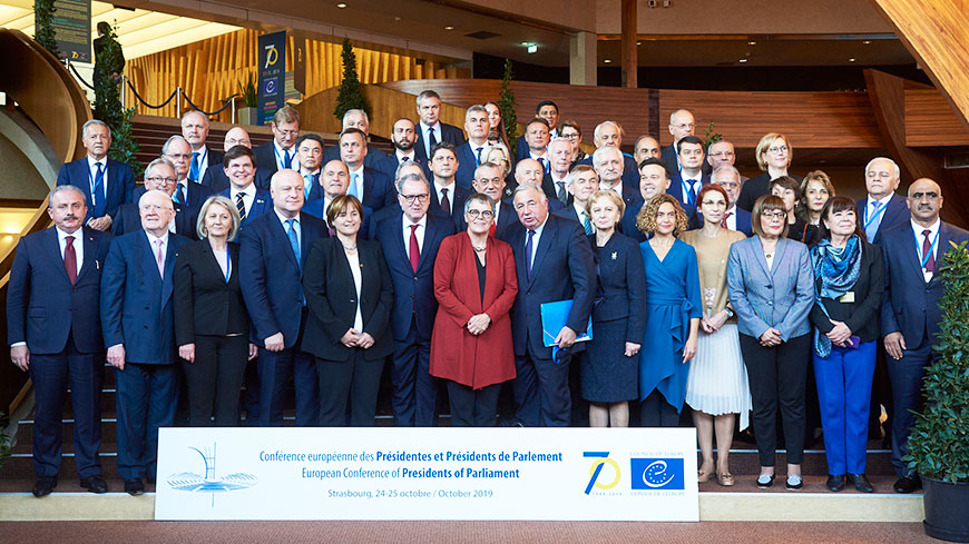 Sommet européen des Présidentes et des Présidents de Parlement à Strasbourg