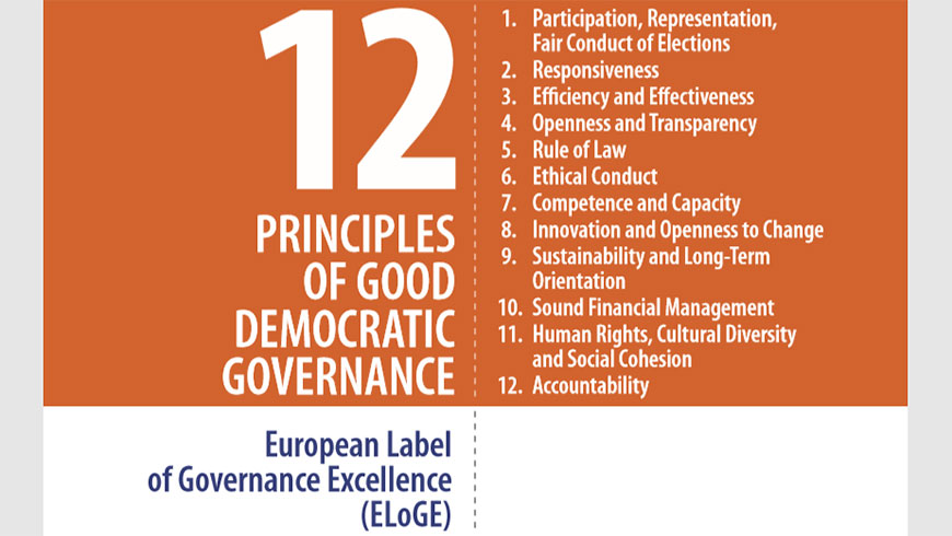 12 Principles of Good Democratic Governance: conference on 28 October