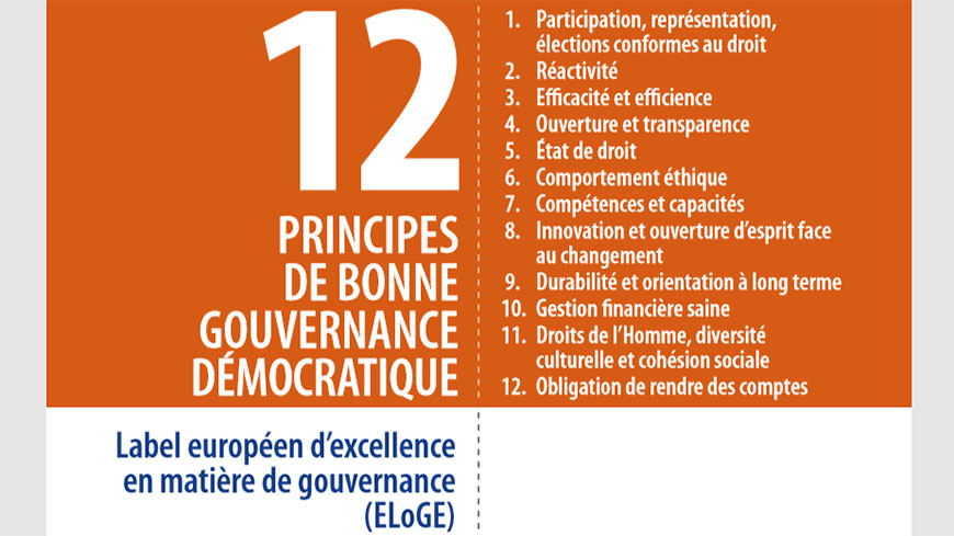 12 principes de bonne gouvernance démocratique : conférence le 28 octobre