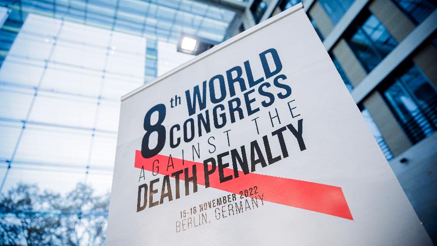 Generalsekretärin zur Eröffnungsfeier des 8. Weltkongresses gegen die Todesstrafe in Berlin