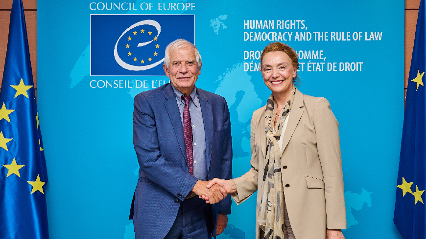 Secretary General meets the EU High Representative for Foreign Affairs and Security Policy Borrell