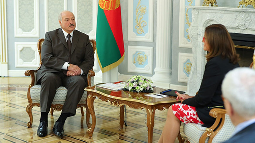 Alexander Lukashenko e Gudrun Mosler-Törnström