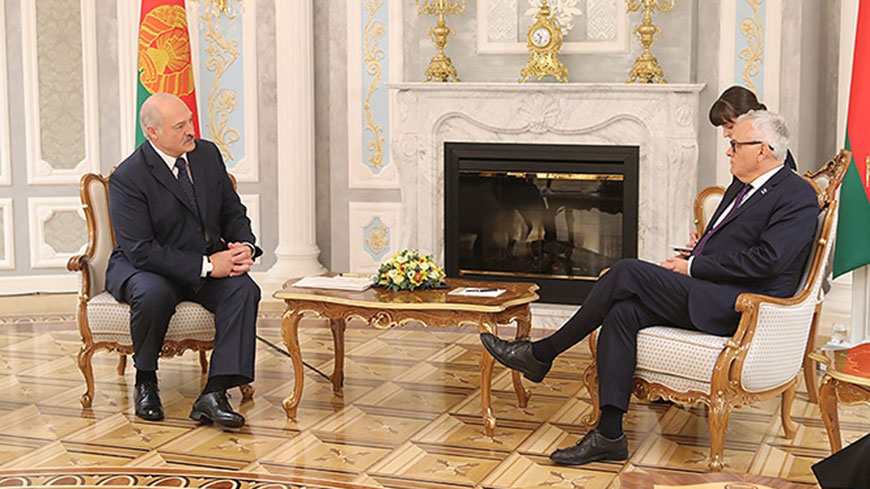 Anders Knape incontra il Presidente della Repubblica di Belarus Alexander Lukashenko