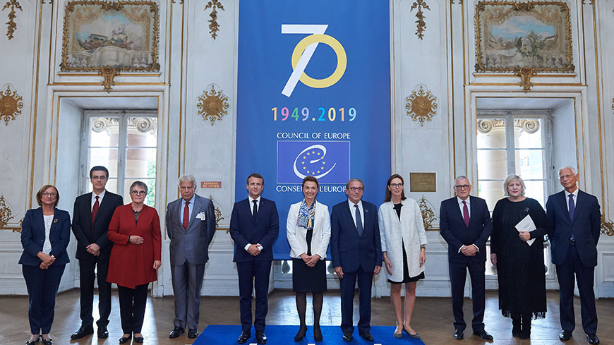 Торжественная церемония в рамках празднования 70-летия Совета Европы