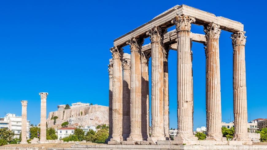 Inauguration de la Présidence grecque au Temple de Zeus Olympien