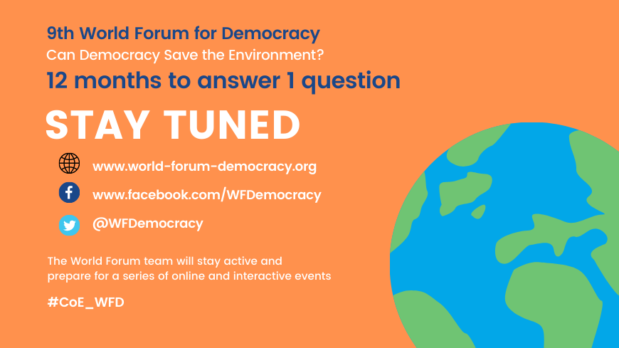 World Forum for Democracy adapts to Covid-19 pandemic conditions