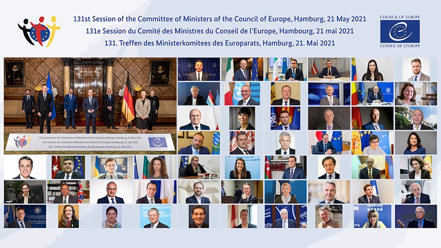 Außenministerinnen und -minister legen Kurs des Europarates für die kommenden vier Jahre fest