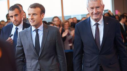 Le Président français, Emmanuel Macron, en visite au Conseil de l'Europe