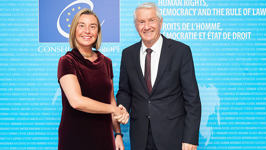 Встреча Генерального секретаря Ягланда с Федерикой Могерини, Верховным представителем ЕС по иностранным делам и политике безопасности