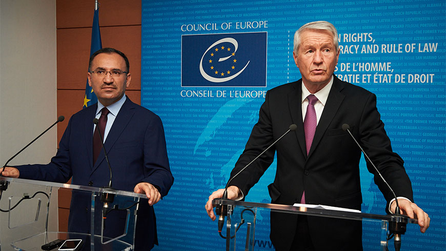 Bekir Bozdağ and Thorbjørn Jagland