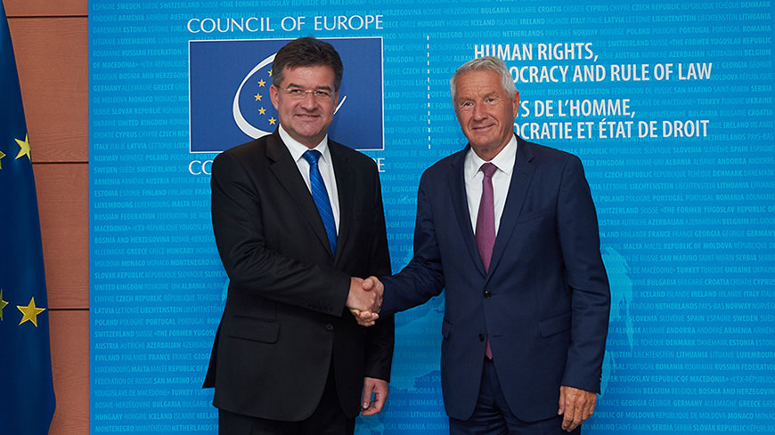 Miroslav Lajčák and Thorbjørn Jagland