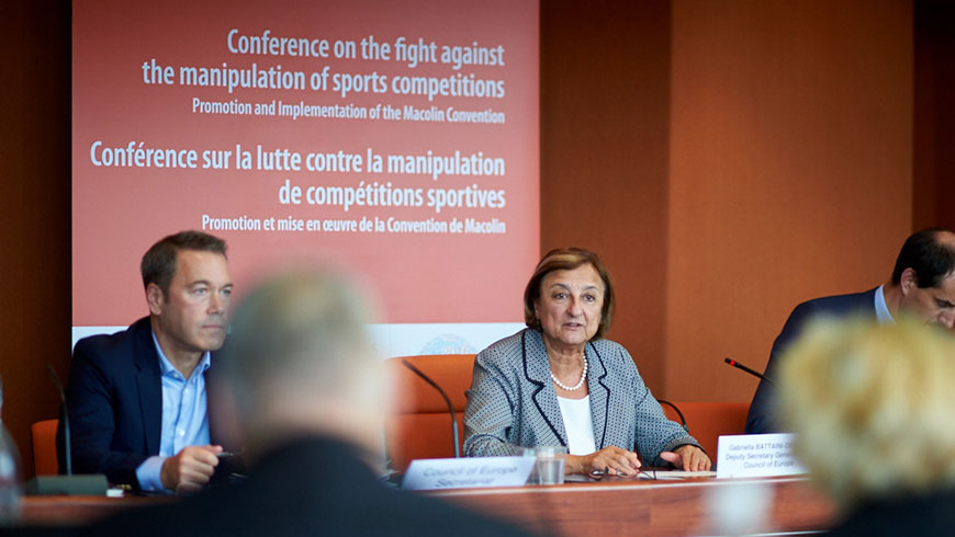Konferenz über die Bekämpfung von Manipulation von Sportwettbewerben