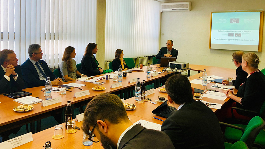 Launch of the new Council of Europe Project on Delivering Good Governance in Slovak Republic