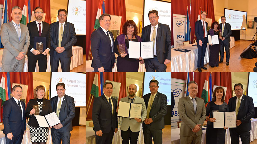 The finalists of the 2022 Best Practice Programme municipalities (Photo: Hungarian Association of Local Governments – MÖSZ)
