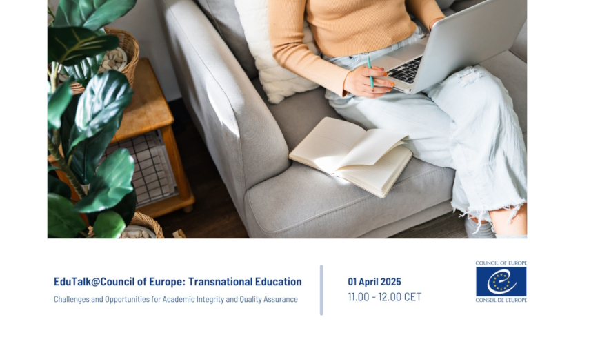 EduTalk@CoE sur l'éducation transnationale : Défis et opportunités pour l'intégrité académique et l'assurance qualité