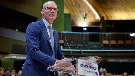 Simon Coveney: “Democracy is our world’s most precious metal”