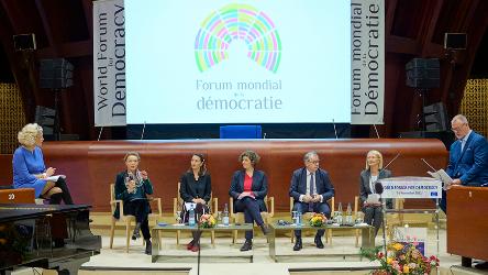 Session d'ouverture du 10e Forum mondial de la démocratie 2022
