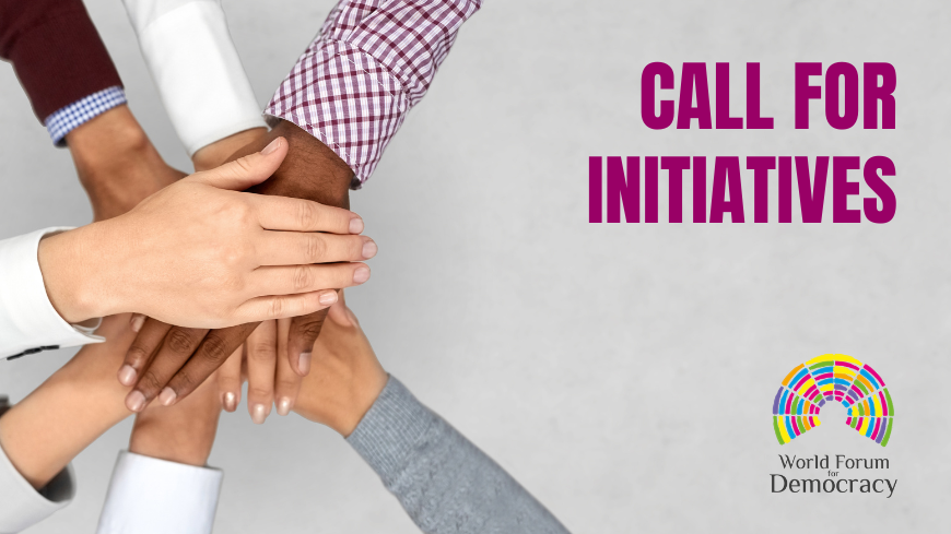 World Forum for Democracy 2024 : Call for initiatives CLOSED