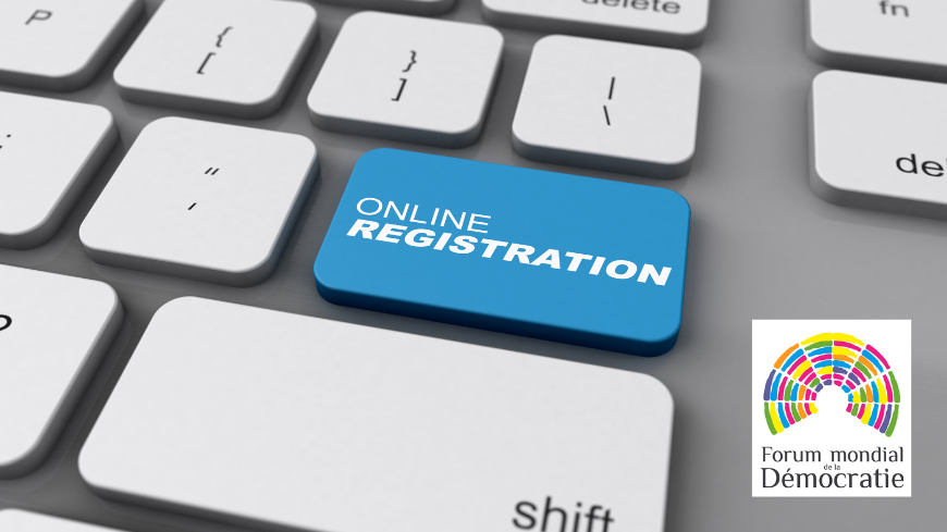 L'inscription pour participer au 14e Forum mondial de la démocratie est ouverte