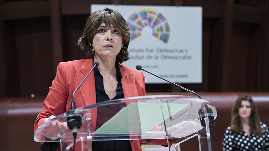 Dolores Delgado: gender violence is the most extreme form of inequality