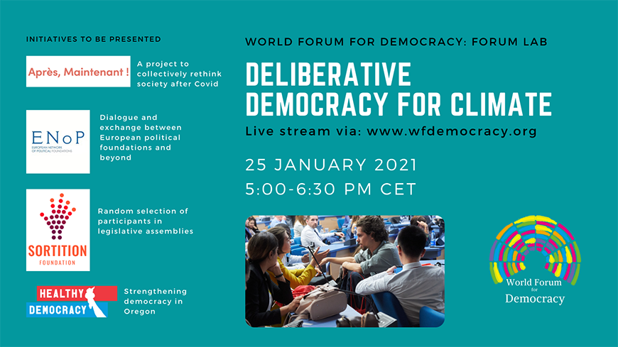 Forum Lab : Démocratie délibérative pour le climat