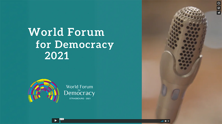 La synthèse générale du Forum mondial de la démocratie 2021 est en ligne !