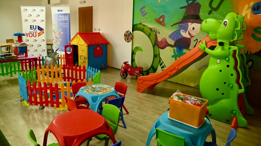 Children’s corner and bakery oven inaugurated in Kumanovo Prison with EU and Council of Europe support