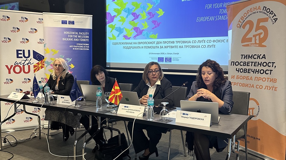 European Day against Human Trafficking marked in North Macedonia with a call for more support for child victims