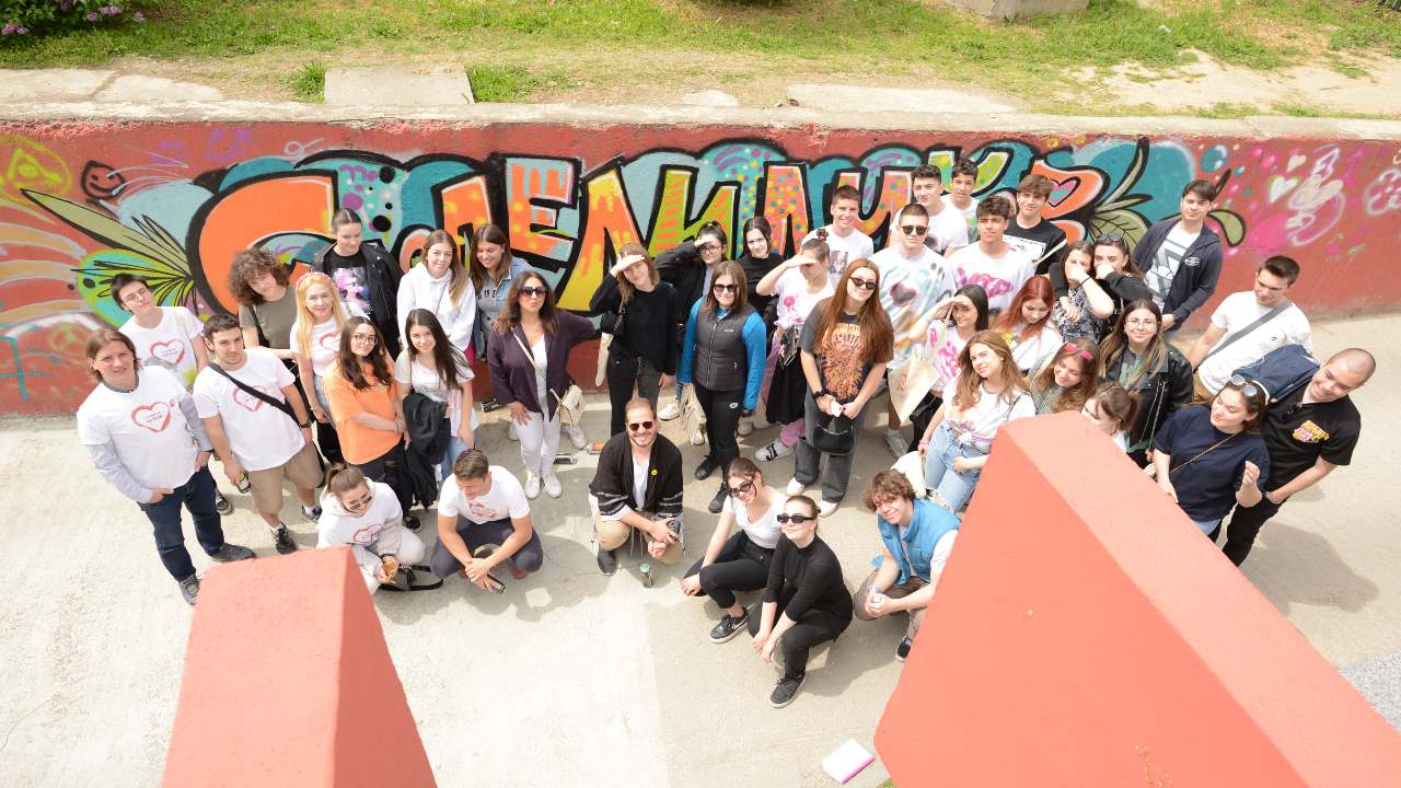 Street Art & Music: young people in Skopje join the anti-hate speech campaign